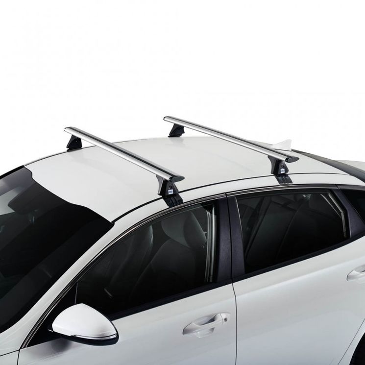 Jeu de 2 Barres de toit Aluminium pour Land Rover Evoque 5d (L538) de 2011 à 2019