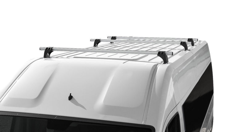 Jeu de 3 Barres de toit Pro Aluminium pour Opel Combo de 2012 à 2018